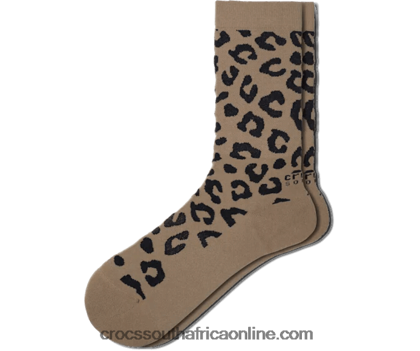Socks Animal Crew Lprd Leopard Crocs FBL6TX1226