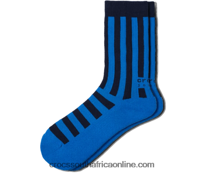 Socks Cush Stripe Crew Bright Cobalt Crocs FBL6TX1219