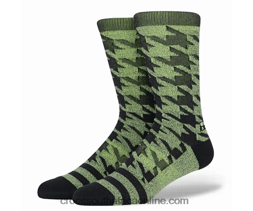 Socks Houndstooth Crew Limeade/Multi Crocs FBL6TX1207