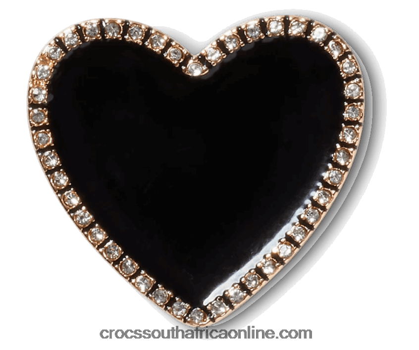 Black Heart With Gold OutlineCrocs FBL6TX697