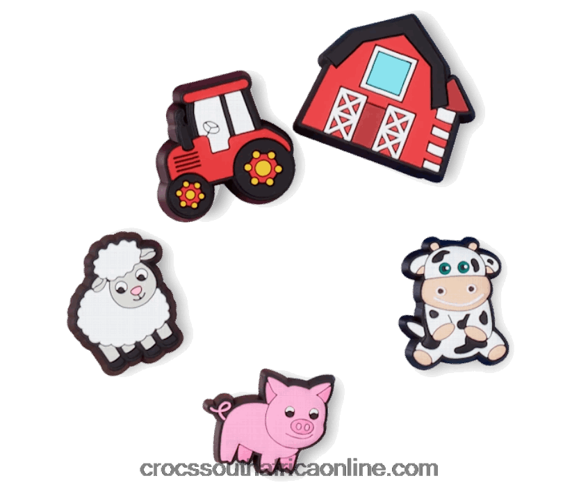 Cutesy Farm Animal 5 PackCrocs FBL6TX779