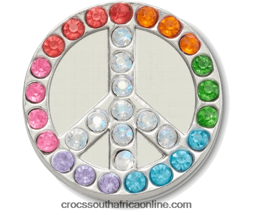 Glitter Elevated Peace SignCrocs FBL6TX688