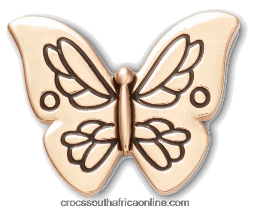 Gold Outline ButterflyCrocs FBL6TX684