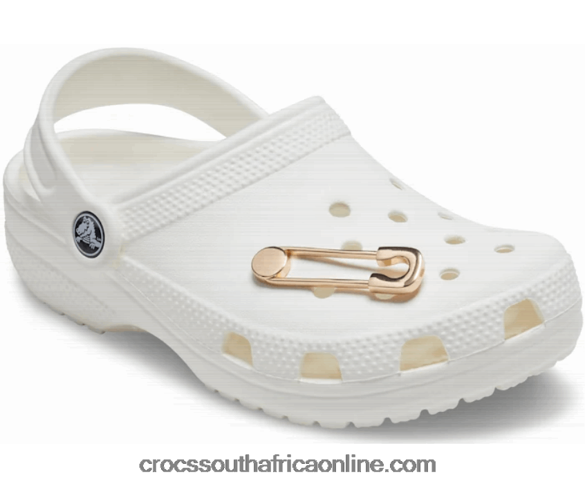 Gold Safety PinCrocs FBL6TX1161