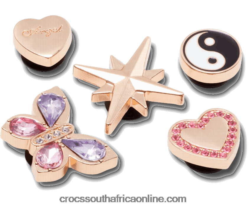 Pink And Gold 5 PackCrocs FBL6TX1021