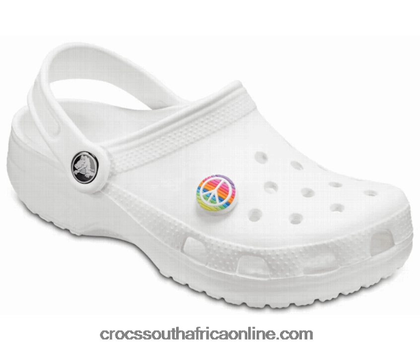 Rainbow Peace SignCrocs FBL6TX1203