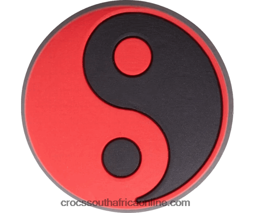 Red And Black Yin YangCrocs FBL6TX841