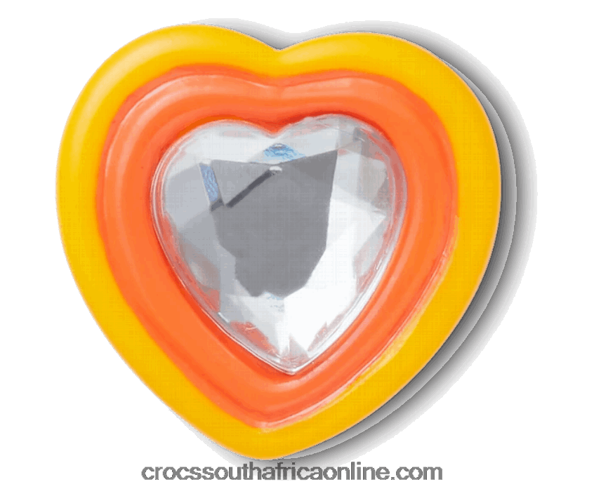 Yellow Orange Heart GemCrocs FBL6TX730