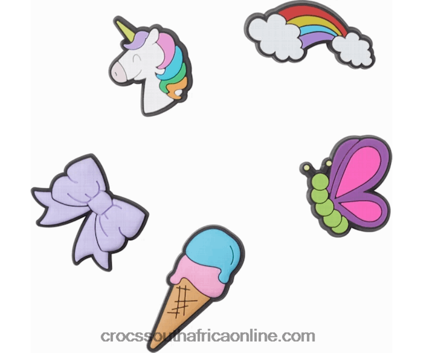 Young Girl Cartoons 5 PackCrocs FBL6TX978