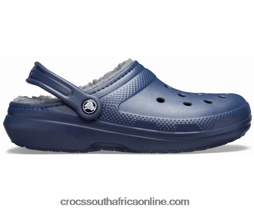 Men Classic Lined Clog Navy/Charcoal Crocs FBL6TX1277