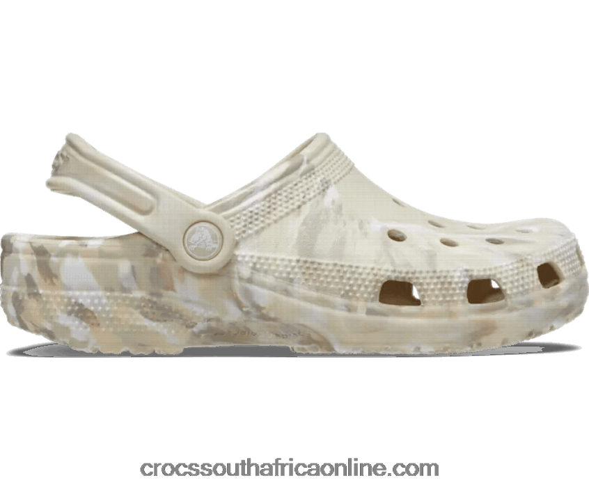 Men Classic Marbled Clog Bone/Multi Crocs FBL6TX1274