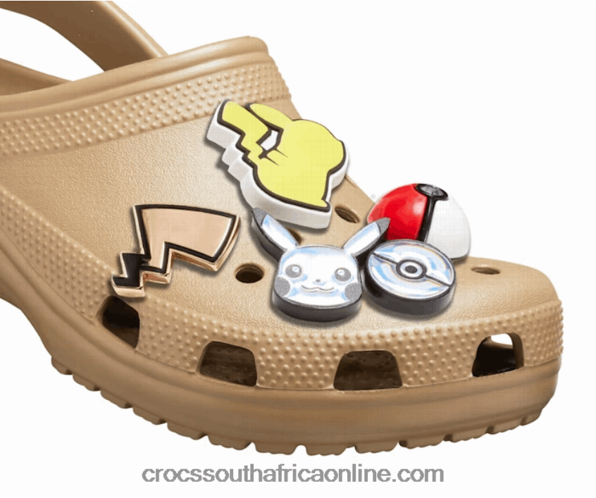 Men Pokemon Bundle Pack Black Crocs FBL6TX1261