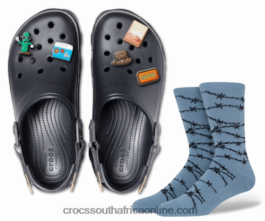Men Summer Adventure Pack Black Crocs FBL6TX1266