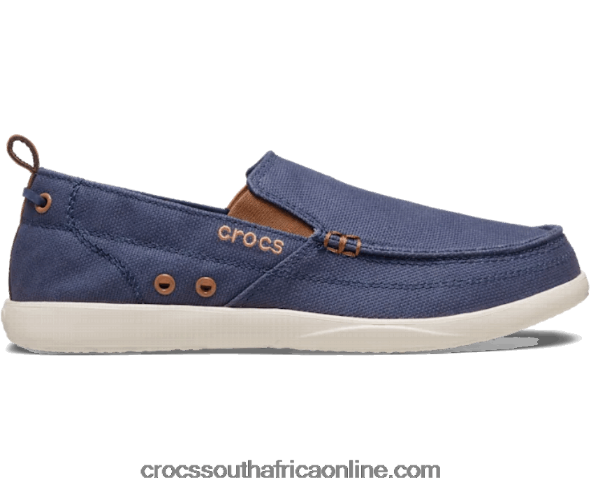 Men Walu Slip-On Navy/Stucco Crocs FBL6TX1314