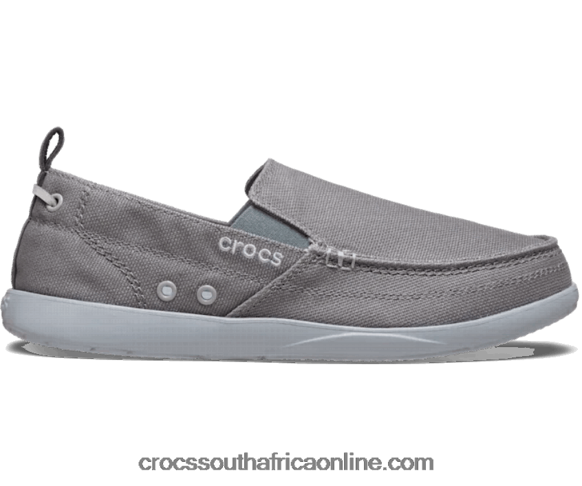 Men Walu Slip-On Slate Grey/Light Grey Crocs FBL6TX1312