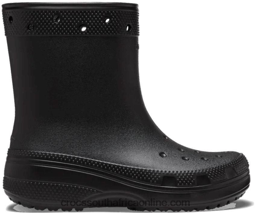 Women Classic Boot Black Crocs FBL6TX337