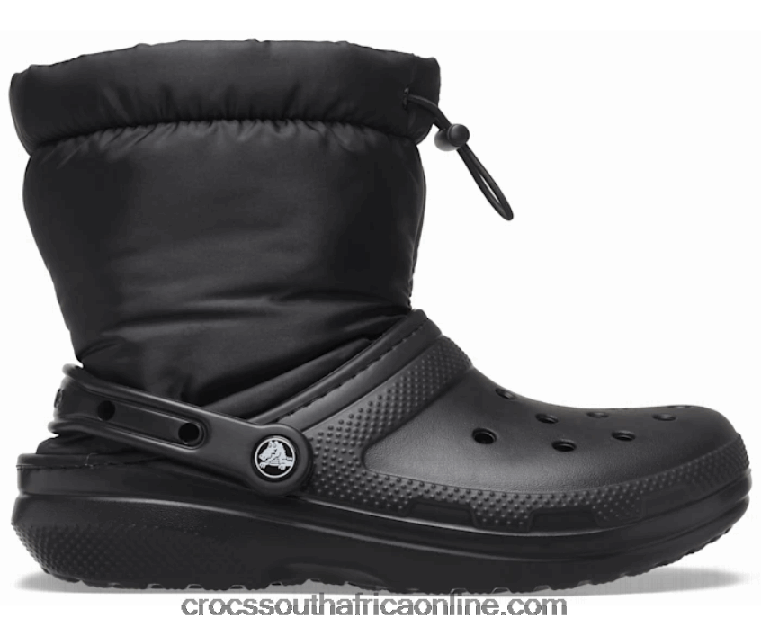Women Classic Lined Neo Puff Boot Black Crocs FBL6TX196
