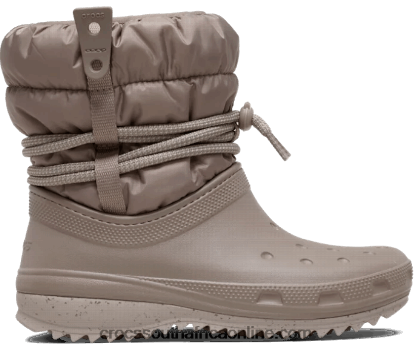 Women Classic Neo Puff Luxe Boot Mushroom Crocs FBL6TX345