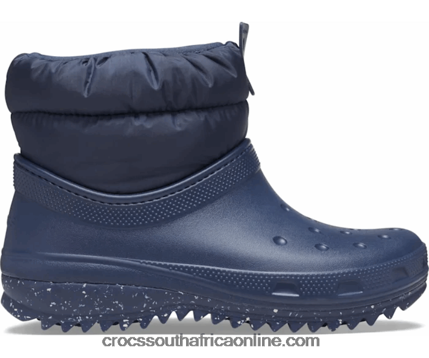 Women Classic Neo Puff Shorty Boot Navy Crocs FBL6TX348