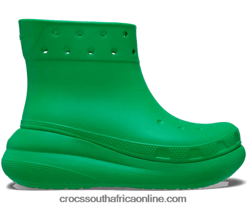 Women Crush Boot Grass Green Crocs FBL6TX335