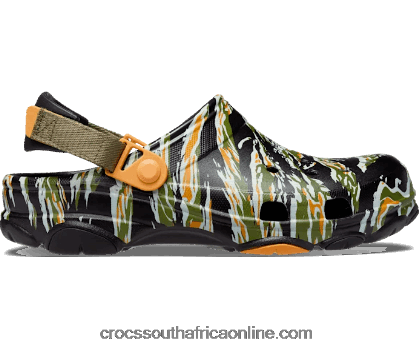 Women All-Terrain Camo Clog Black/Multi Crocs FBL6TX93