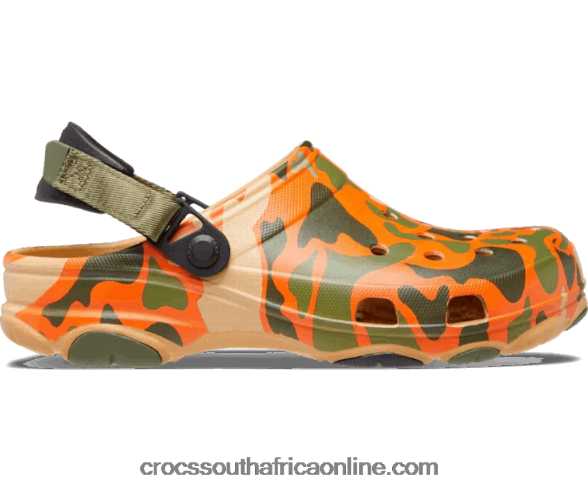 Women All-Terrain Camo Clog Tan/Multi Crocs FBL6TX94