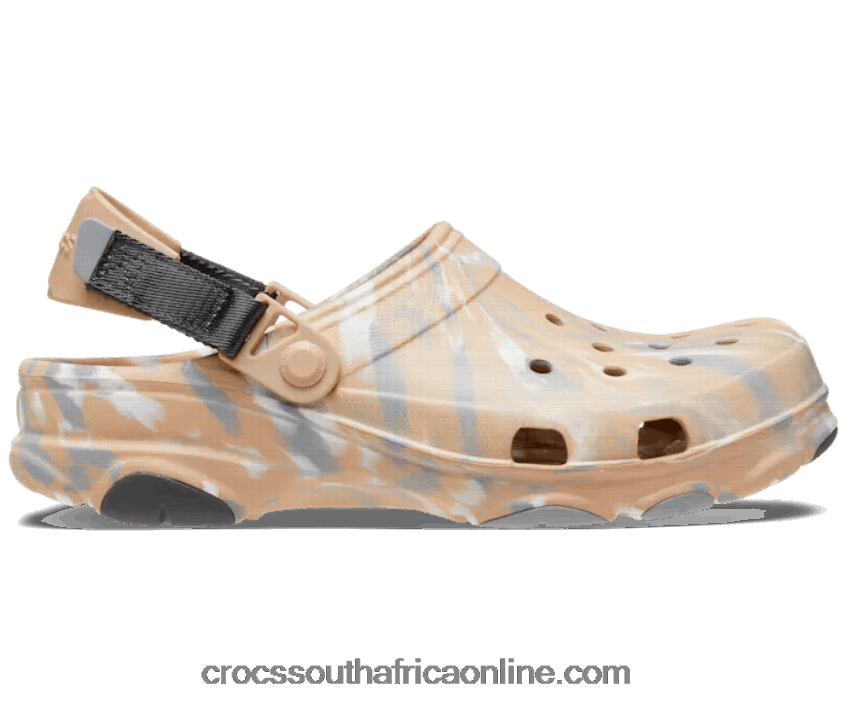 Women All-Terrain Marbled Clog Chai/Multi Crocs FBL6TX220