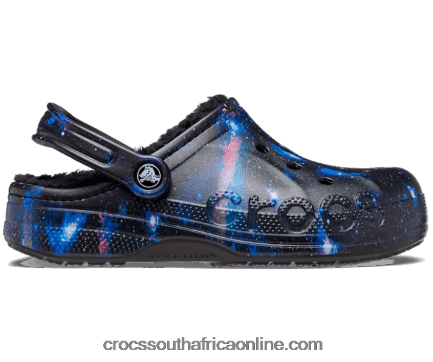 Women Baya Printed Lined Clog Black/Multi Crocs FBL6TX250