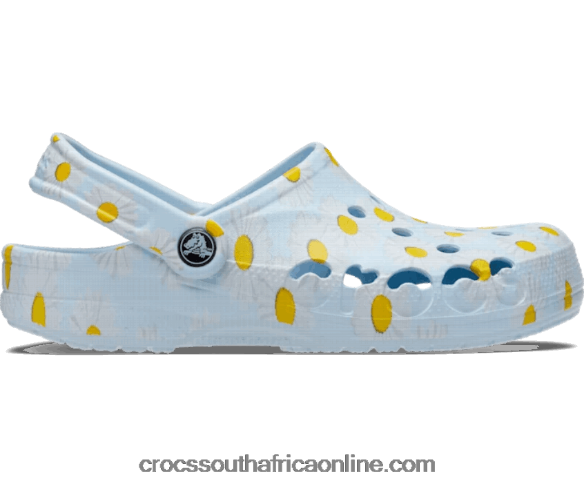 Women Baya Seasonal Printed Clog Mineral Blue/Multi Crocs FBL6TX226