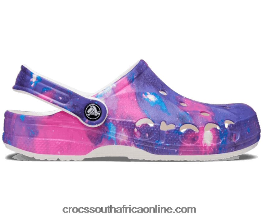 Women Baya Seasonal Printed Clog White/Multi Crocs FBL6TX227