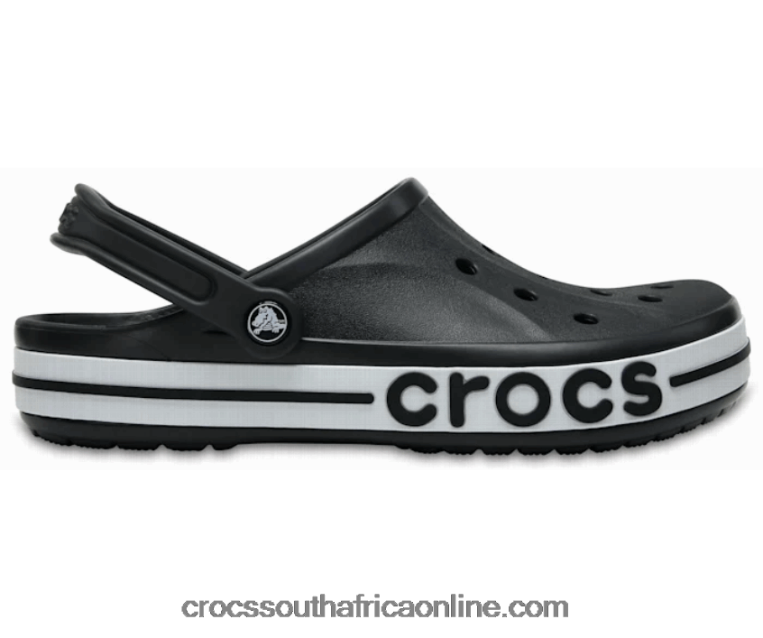 Women Bayaband Clog Black/White Crocs FBL6TX185