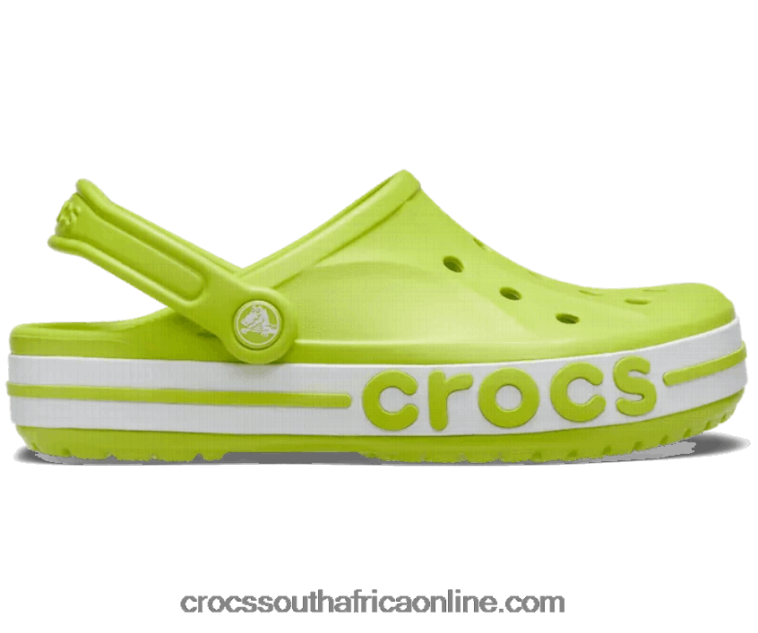 Women Bayaband Clog Lime Punch/White Crocs FBL6TX188