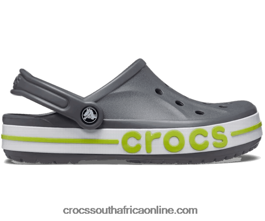 Women Bayaband Clog Slate Grey/Lime Punch Crocs FBL6TX189