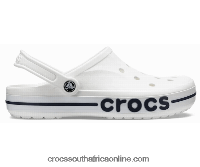 Women Bayaband Clog White/Navy Crocs FBL6TX186