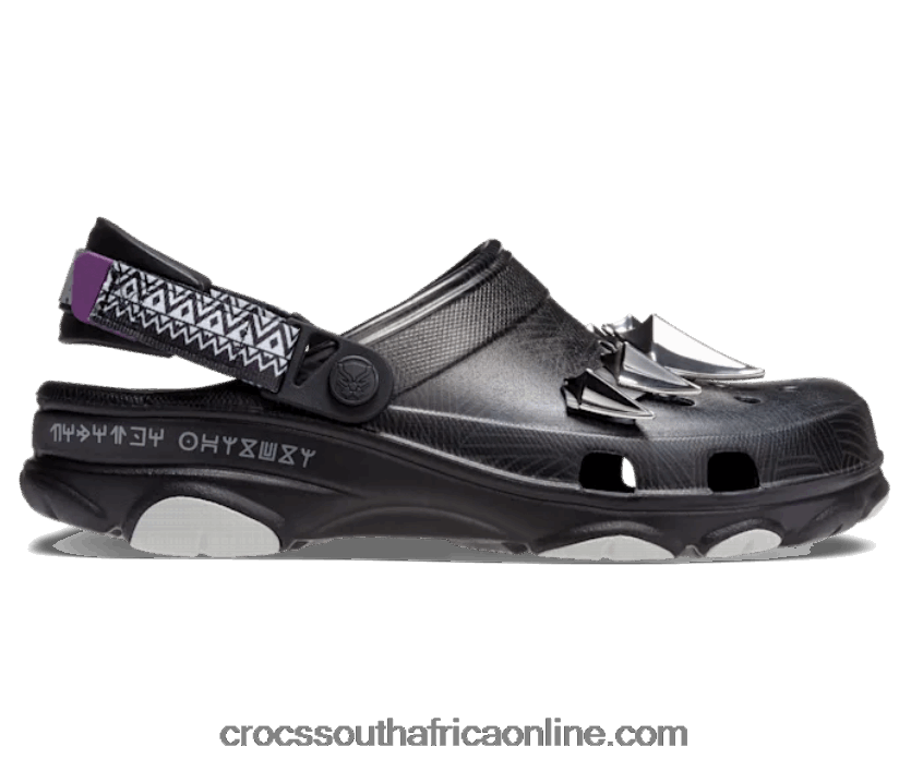 Women Black Panther All-Terrain Clog Multi Crocs FBL6TX156