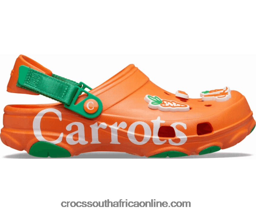 Women Carrots Classic All Terrain Clog Orange (Coral) Crocs FBL6TX277