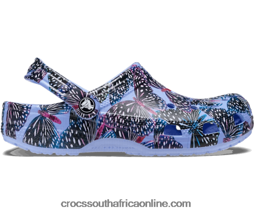 Women Classic Butterfly Clog Moon Jelly/Multi Crocs FBL6TX141