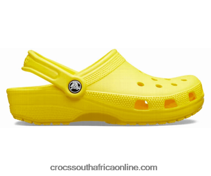 Women Classic Clog Lemon Crocs FBL6TX8