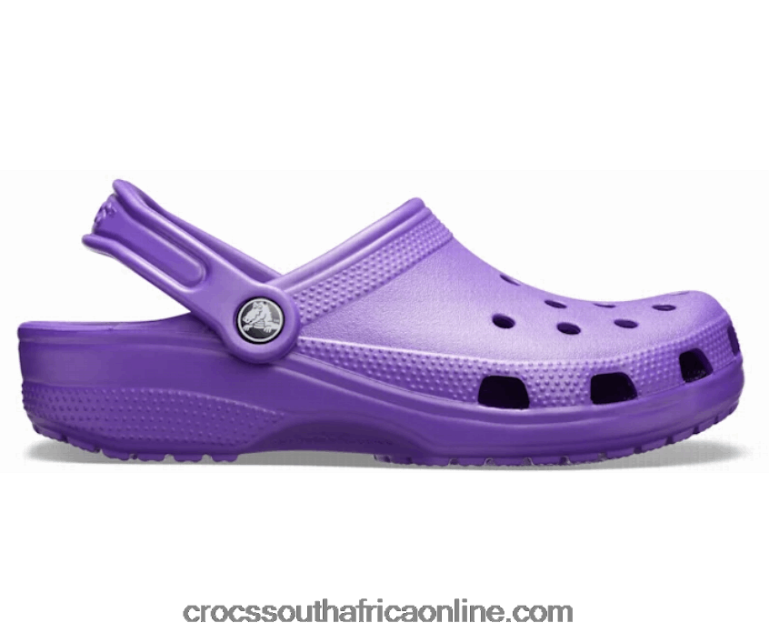 Women Classic Clog Neon Purple Crocs FBL6TX10