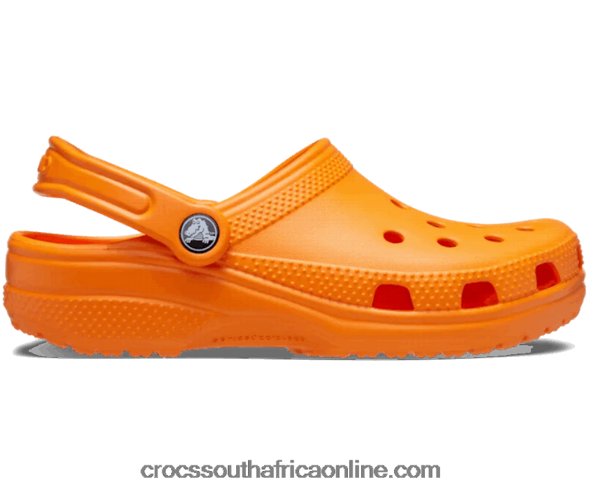 Women Classic Clog Orange Zing Crocs FBL6TX17
