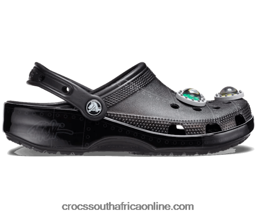 Women Classic Crocs X Ron English Clog Black Crocs FBL6TX154