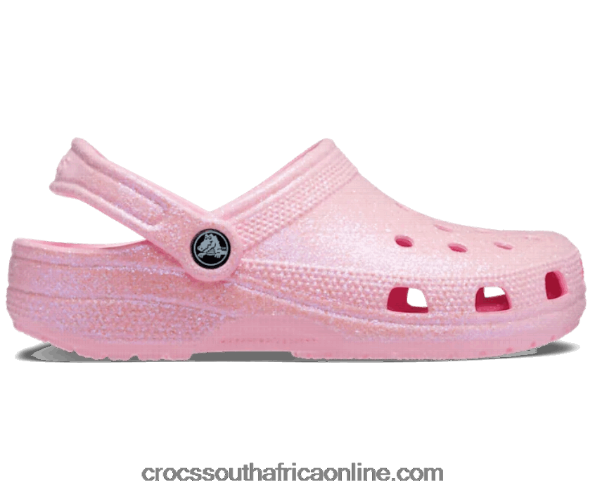 Women Classic Glitter Clog Flamingo Crocs FBL6TX139