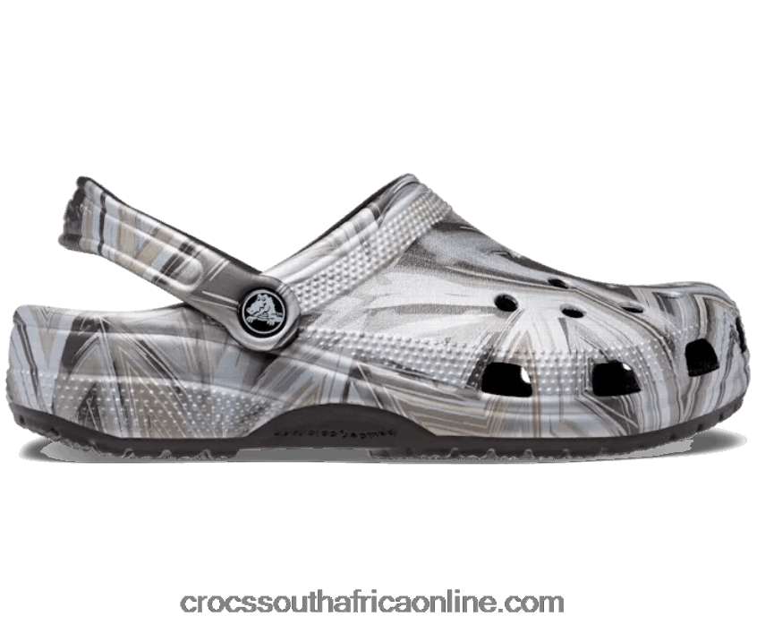 Women Classic Hi-Lo Disco Clog Black/Multi Crocs FBL6TX233