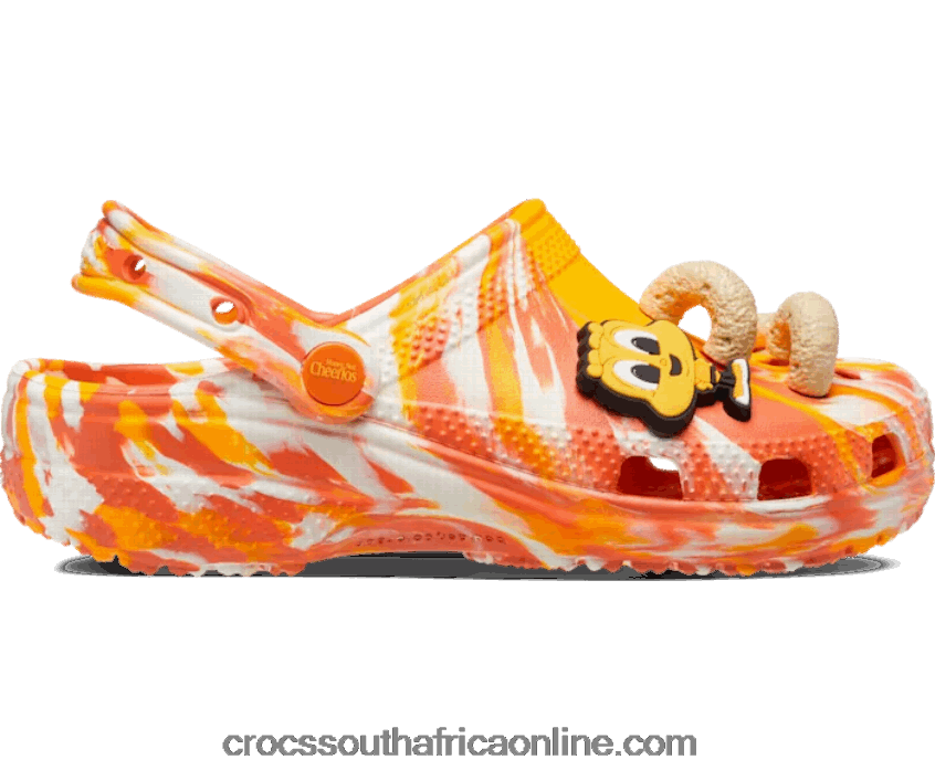 Women Classic Honey Nut Cheerios Clog Orange/White Crocs FBL6TX149
