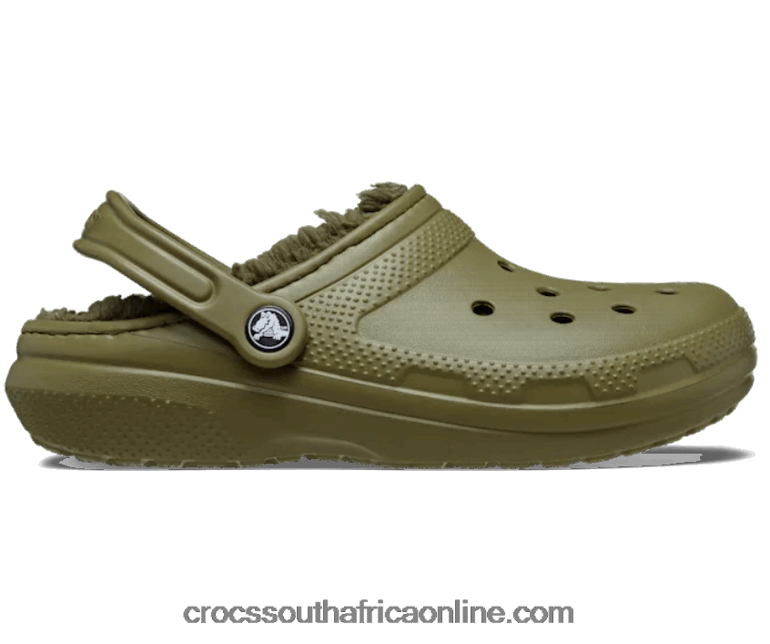 Women Classic Lined Clog Aloe Crocs FBL6TX124