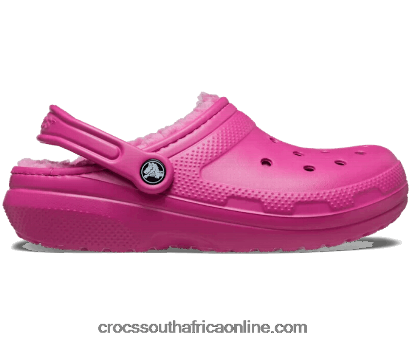 Women Classic Lined Clog Fuchsia Fun Crocs FBL6TX115