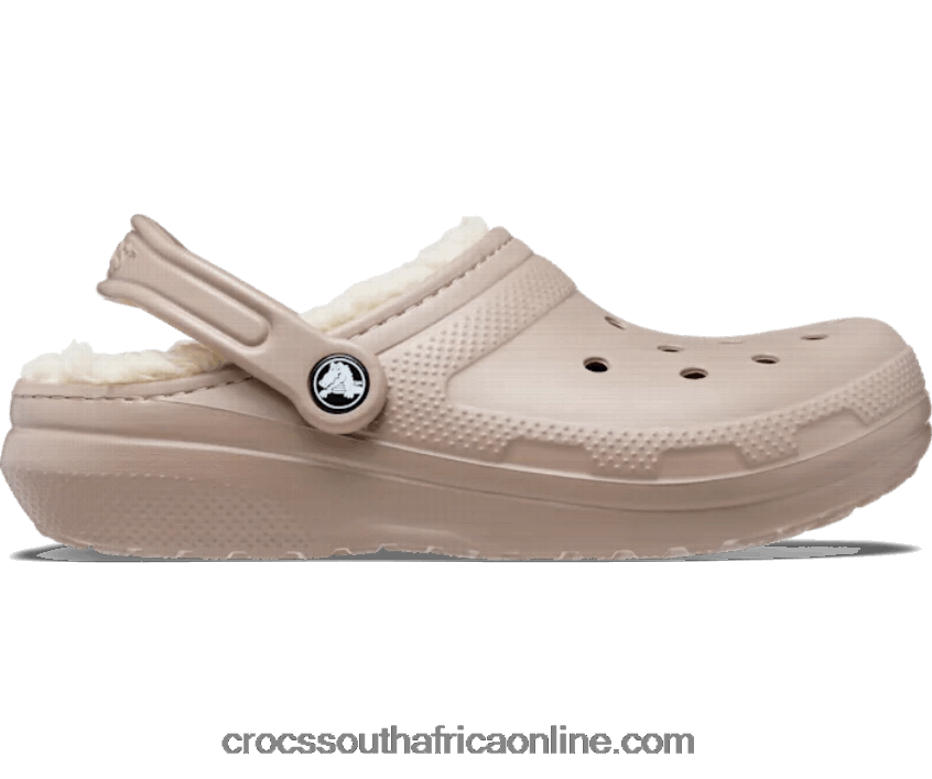 Women Classic Lined Clog Mushroom/Bone Crocs FBL6TX117