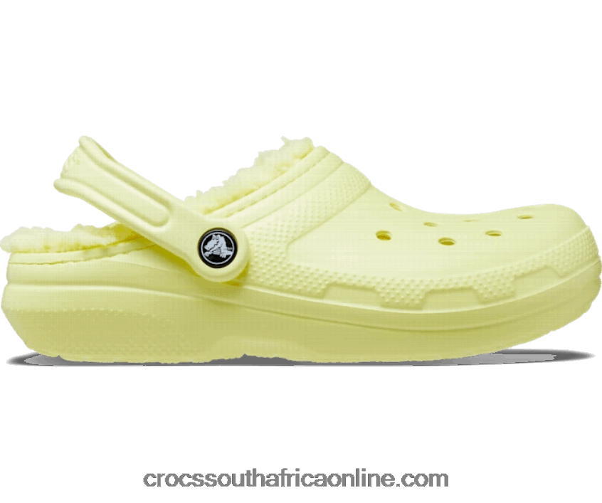 Women Classic Lined Clog Sulphur Crocs FBL6TX118