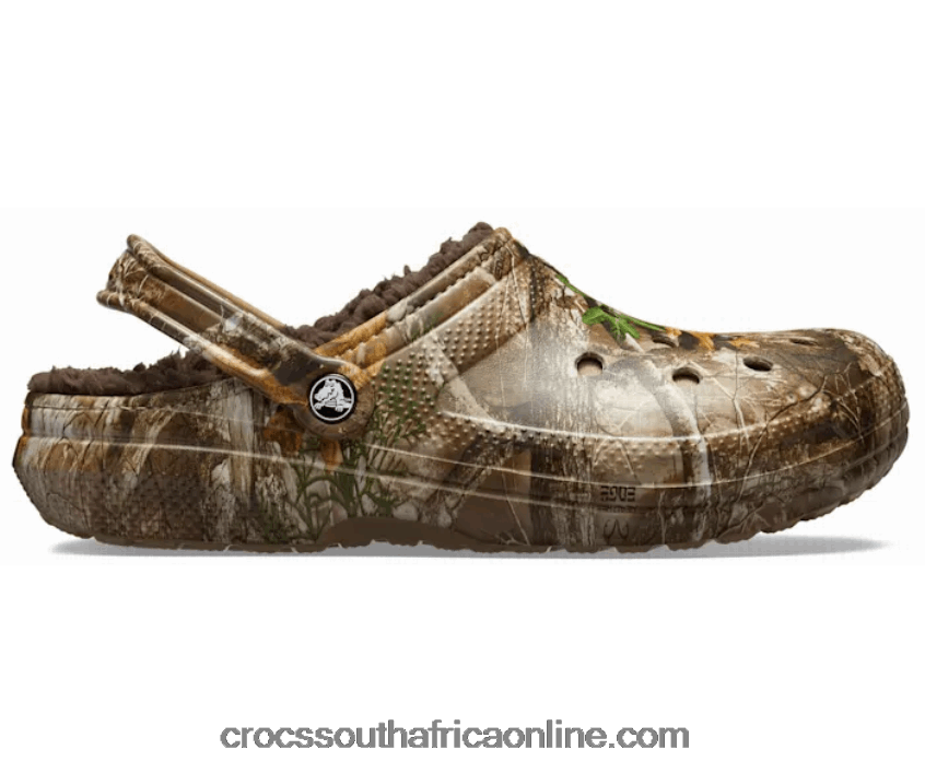 Women Classic Lined Realtree Edge Clog Chocolate Crocs FBL6TX299