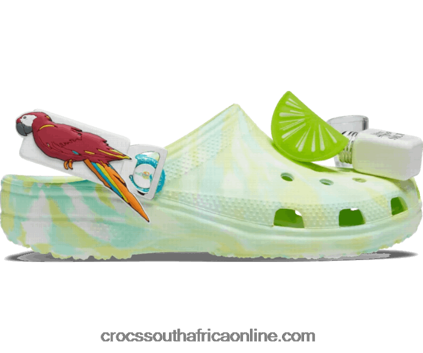 Women Classic Margaritaville Clog Lime Zest Crocs FBL6TX35